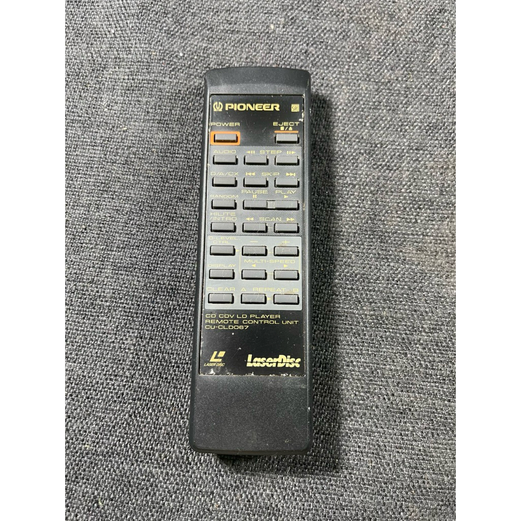 先鋒PioneerCD CDV LD PLAYER REMOTE CONTROL UNIT CU-CLD067原廠遙控器 | 蝦皮購物