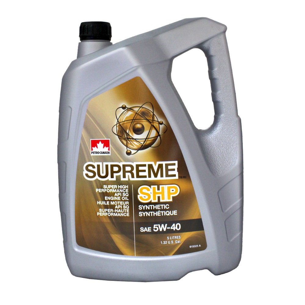 易油網】PETRO-CANADA SUPREME SHP 5W40 全合成機油5L 加拿大石油
