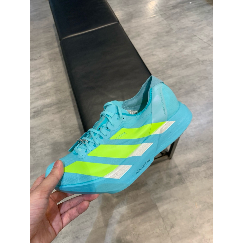 現貨 ADIDAS ADIZERO ADIOS PRO 4 湖水綠 黃 慢跑鞋 男鞋 JR1251 | 蝦皮購物