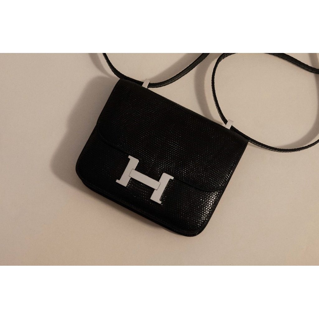 蜥蜴皮訂製愛馬仕Hermes micro constance 14cm | 蝦皮購物