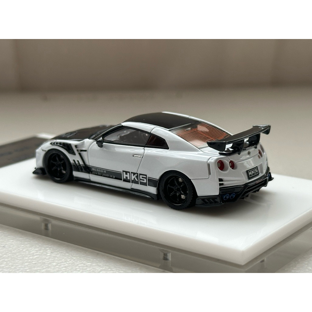 現貨販售】Davis & Giovanni DG Nissan R35 GT-R HKS冰灰色1:64 佛山
