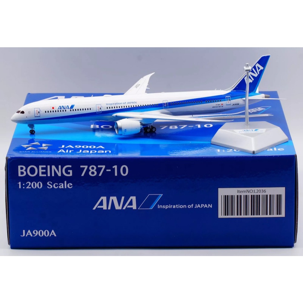 SQ 1/200 全日空Boeing 787-10 JA900A L2036 金屬飛機模型| 蝦皮購物