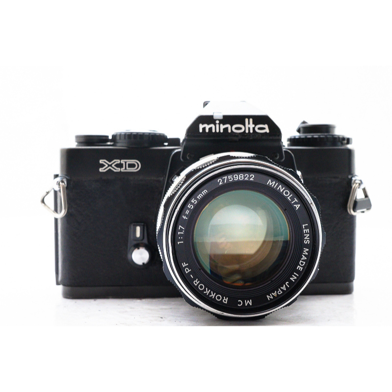 ★☆洪爺？銀鹽專賣★☆ 底片機 MINOLTA XD+50/1.7 大光圈 黑機 光圈先決 | 蝦皮購物