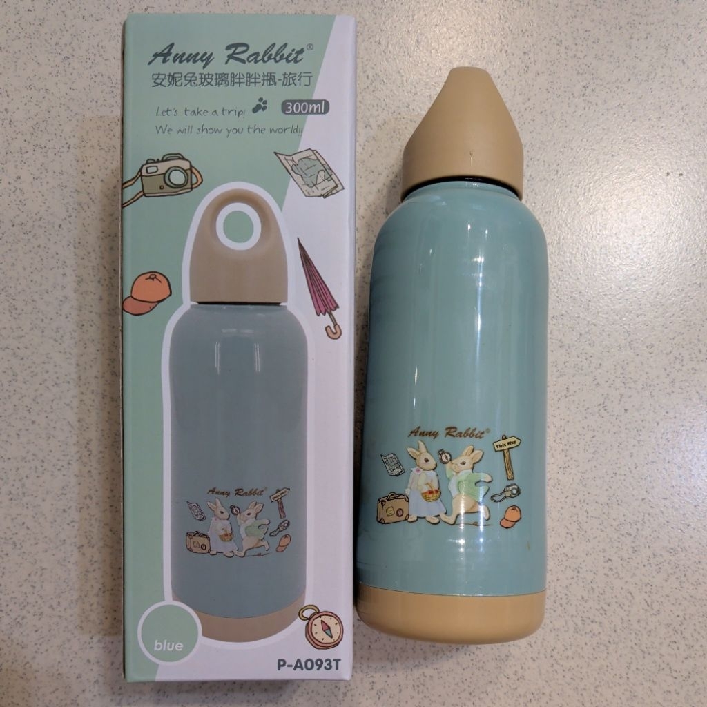 安妮兔 玻璃胖胖瓶 旅行 300ml | 蝦皮購物