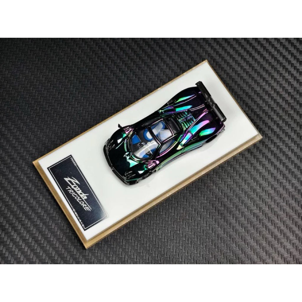 Voiture Miniature HH Model 1:64 - Pagani Zonda Tricolore/Huayra - Moulée Sous Pression - Neuf