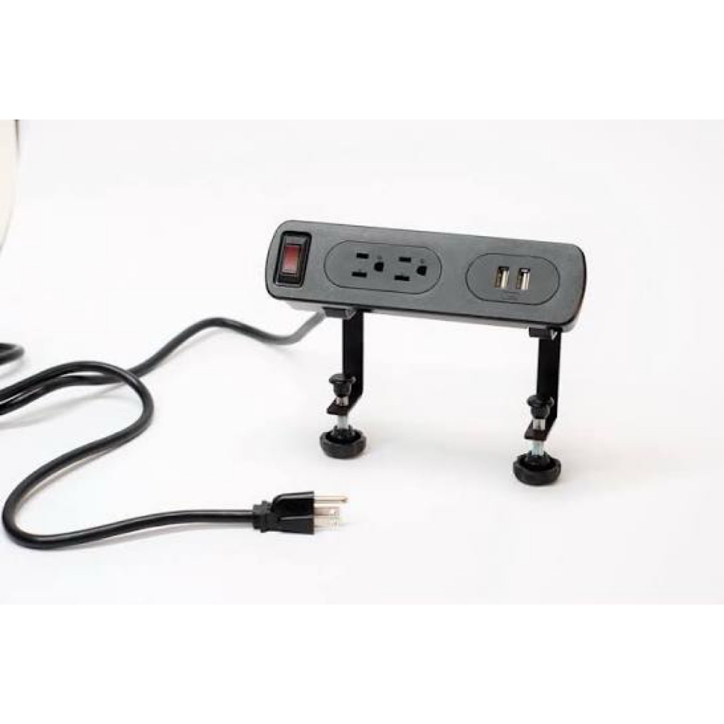 Axuru USB 夾式電源插座 配件完整 書桌 升降桌桌板使用 | 蝦皮購物