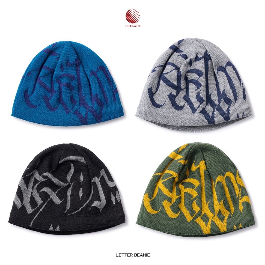 𝙇𝙀𝙎𝙎𝙏𝘼𝙄𝙒𝘼𝙉 ▽ HELLRAZOR LETTER BEANIE 毛帽2511 | 蝦皮購物