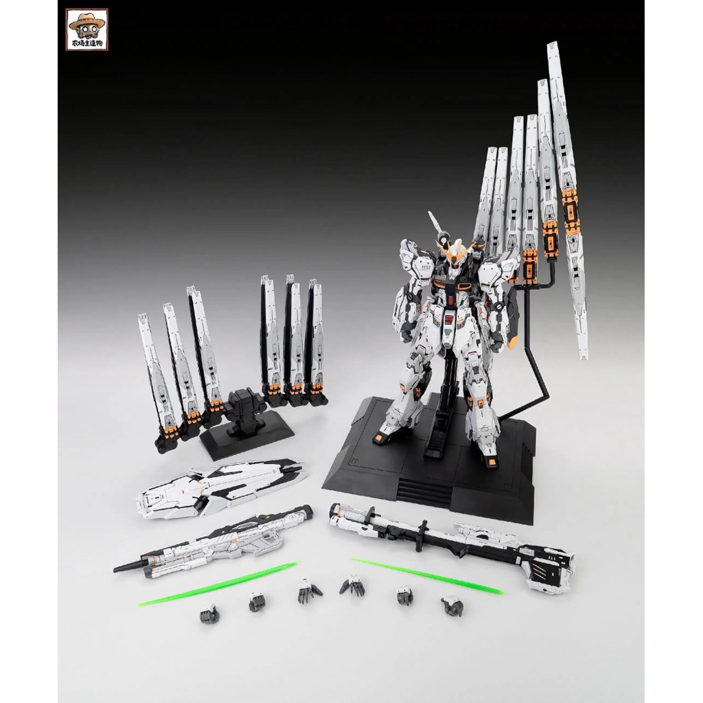 現貨農場主造物1/100 財牛牛鋼Nu GUNDAM GK外觀財喵喵組裝模型非萬代