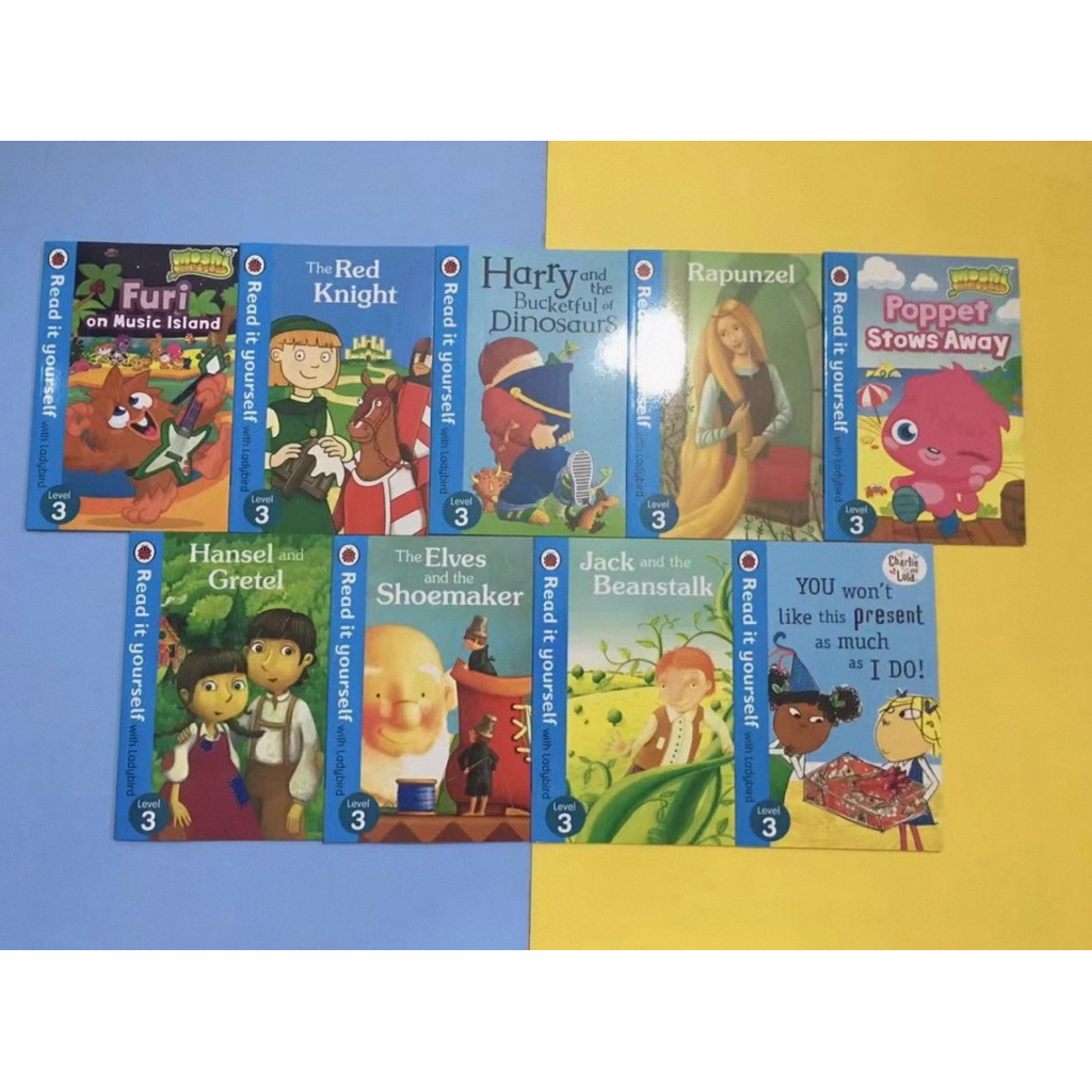 🔥現貨特價🔥快樂瓢蟲英分級閱讀1-4階段全套50冊Ladybird Read It
