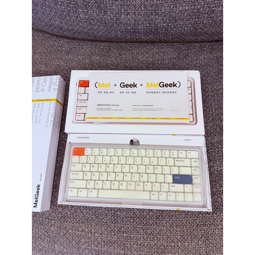 【近全新】MelGeek O2三模無線矮軸鍵盤 陽光軸 Mac 機械鍵盤 免運 | 蝦皮購物