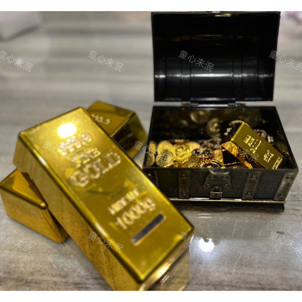 🎀台灣現貨🎀 聚寶箱 藏寶箱 金塊金幣海盜寶箱 尋寶箱 海盜寶藏 | 蝦皮購物