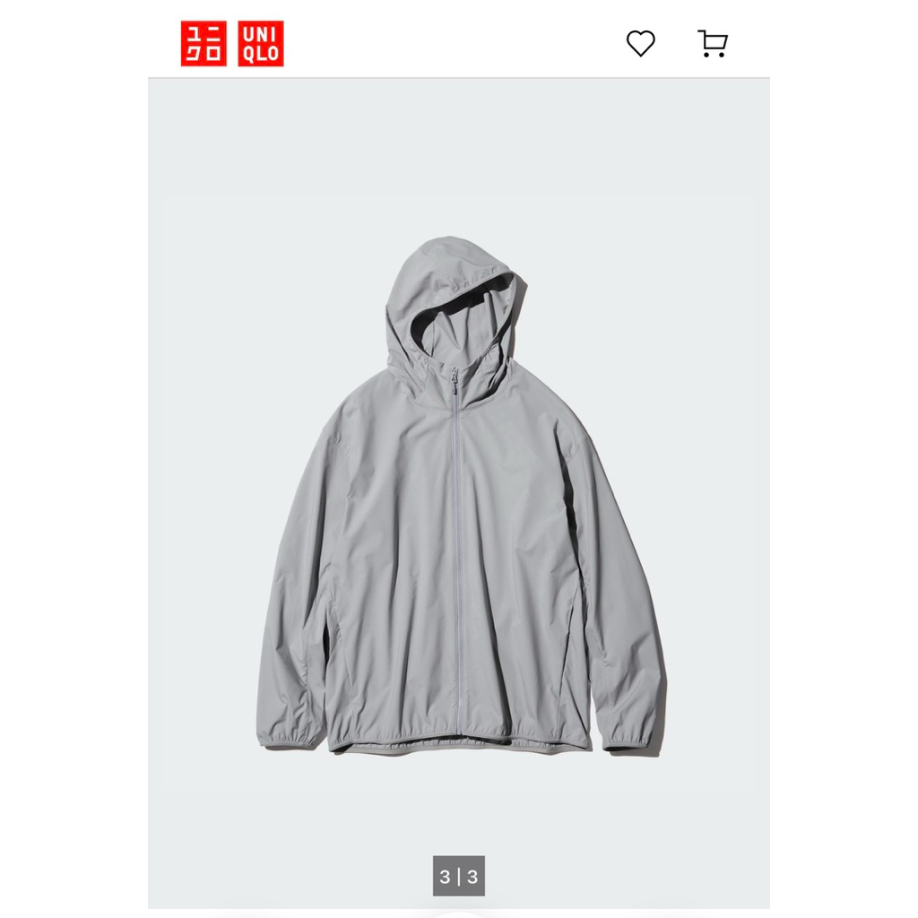 Uniqlo 可攜式防曬抗UV外套 近全新 沒穿過幾次 | 蝦皮購物