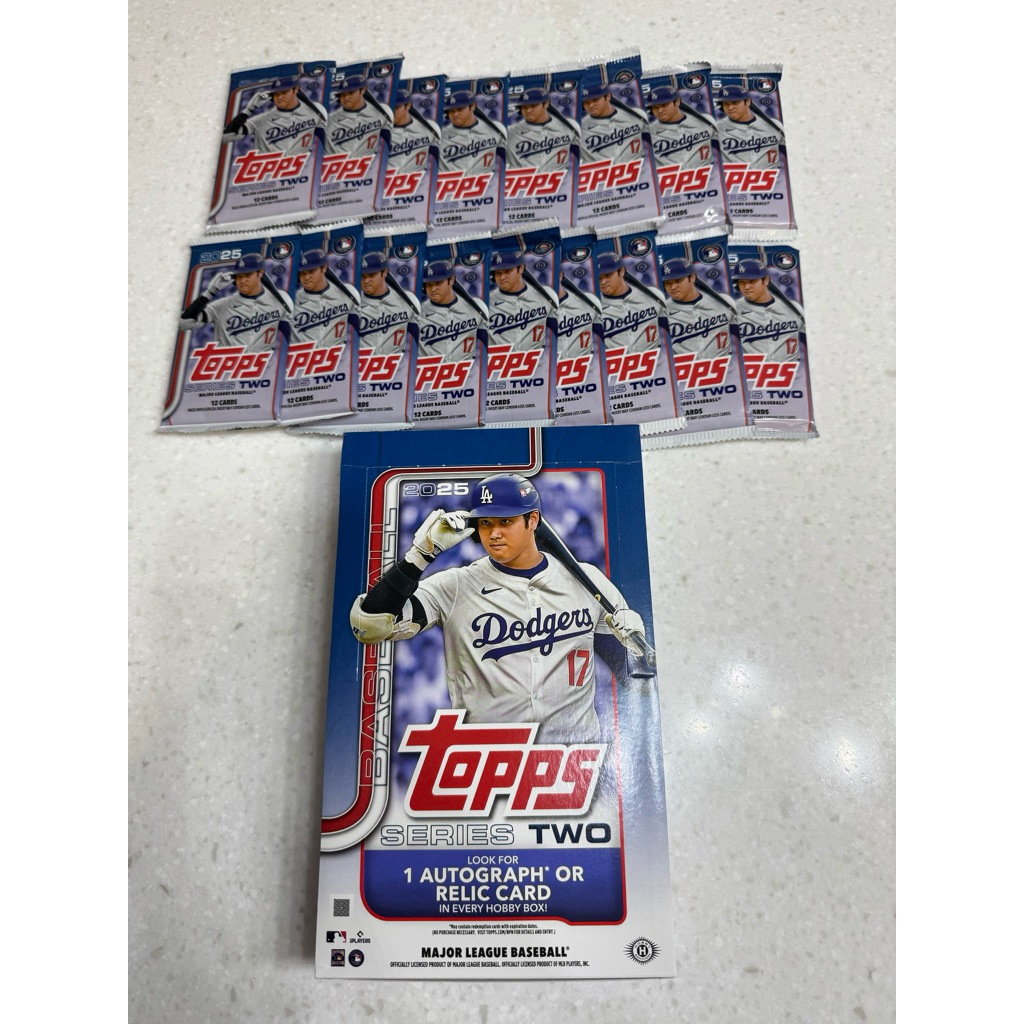MLB 2025 Topps Series 2 Baseball Hobby 卡包（單包售） | 蝦皮購物