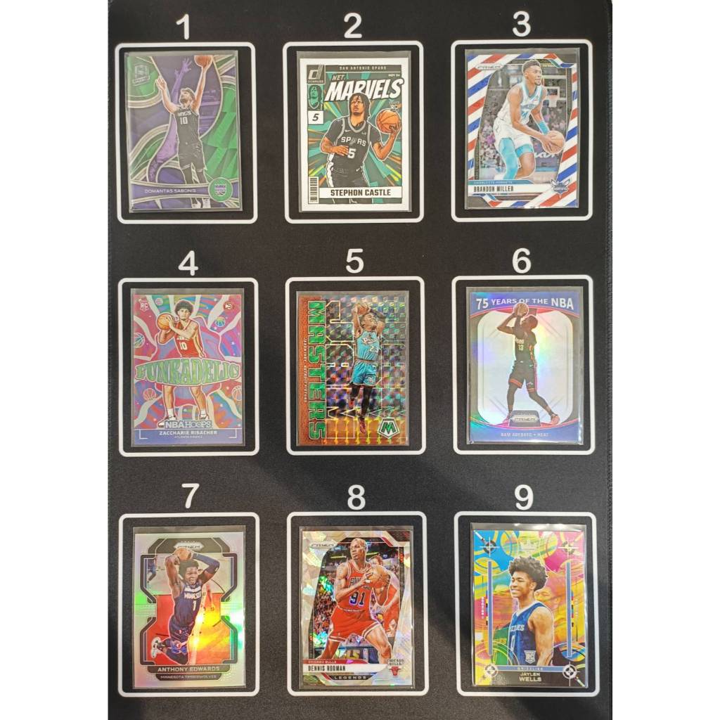 #Z9 Panini 正版 球員卡 各系列 Sabonis Miller Edwards Rodman | 蝦皮購物