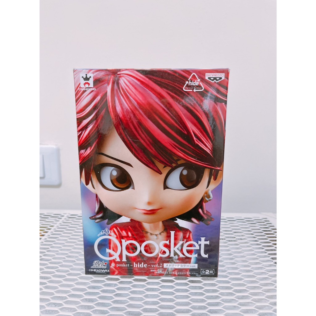 二手景品_金屬色Q posket X Japan 吉他手 Hide Vol. 2公仔 | 蝦皮購物
