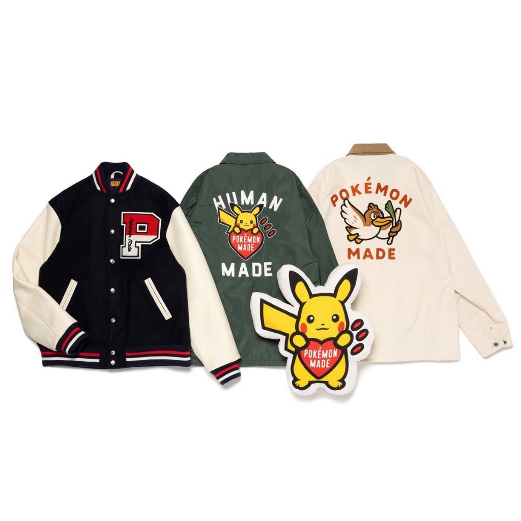 Human made x POKEMON MADE COACH VARSITY JACKET 寶可夢外套聯名限量