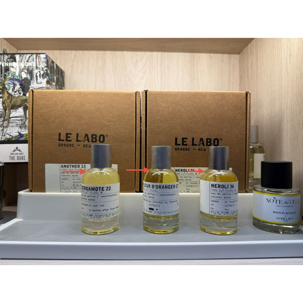 LE LABO「BERGAMOTE 22 佛手柑｜FLEUR D'ORANGER 27 橙花｜NEROLI 36