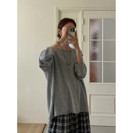 🇰🇷Oct09/ 素色百搭寬鬆長袖上衣