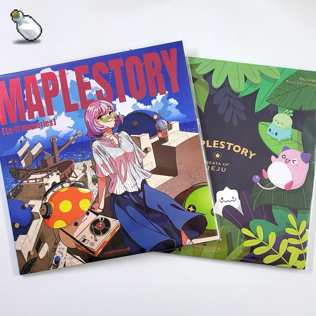 楓之谷韓國原廠濟州島限定濟洲maplestory cafe 黑膠唱片vinyl lp