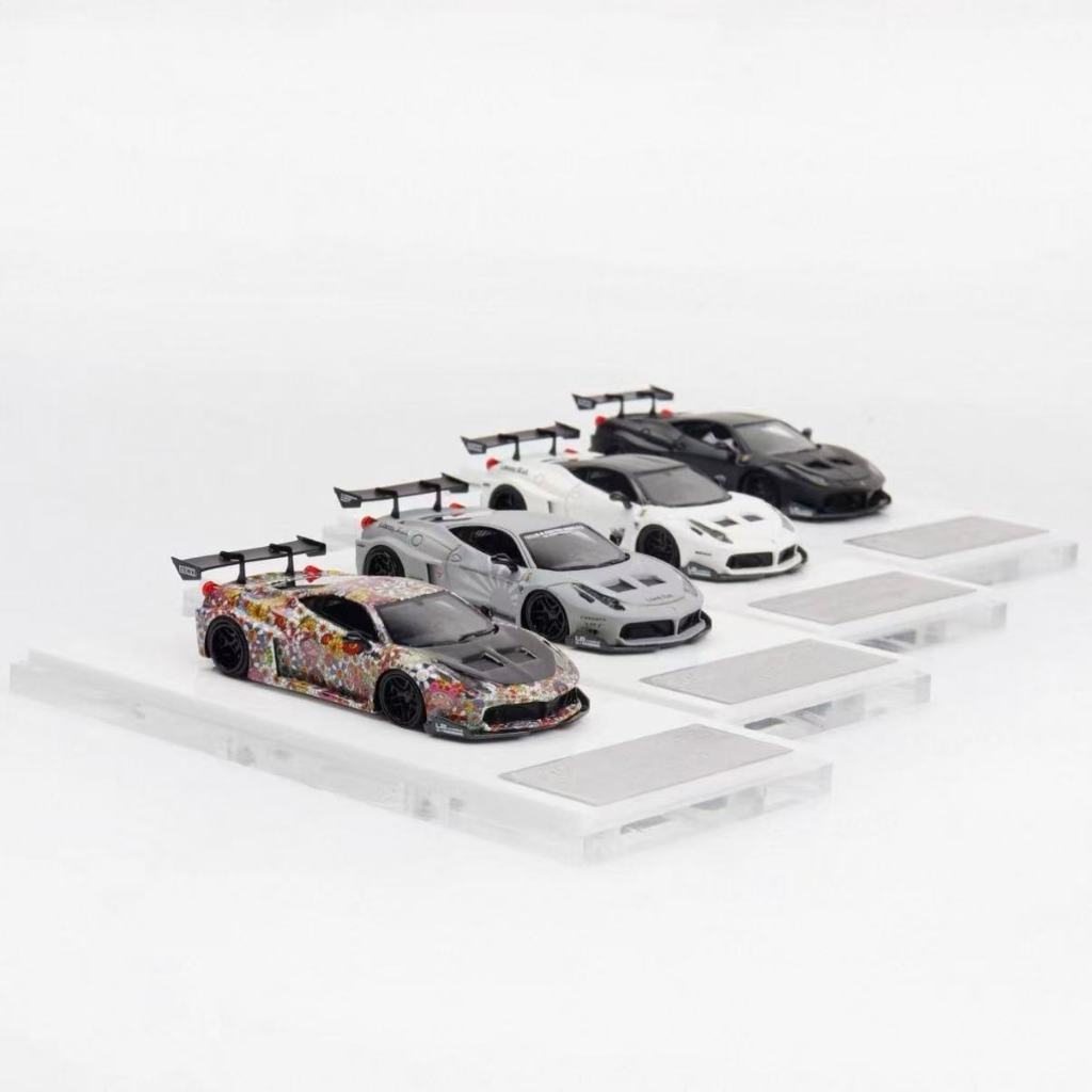 Flame 1/64 法拉利Ferrari LBWK 458GT 夜光村上隆塗裝樹脂模型車超級