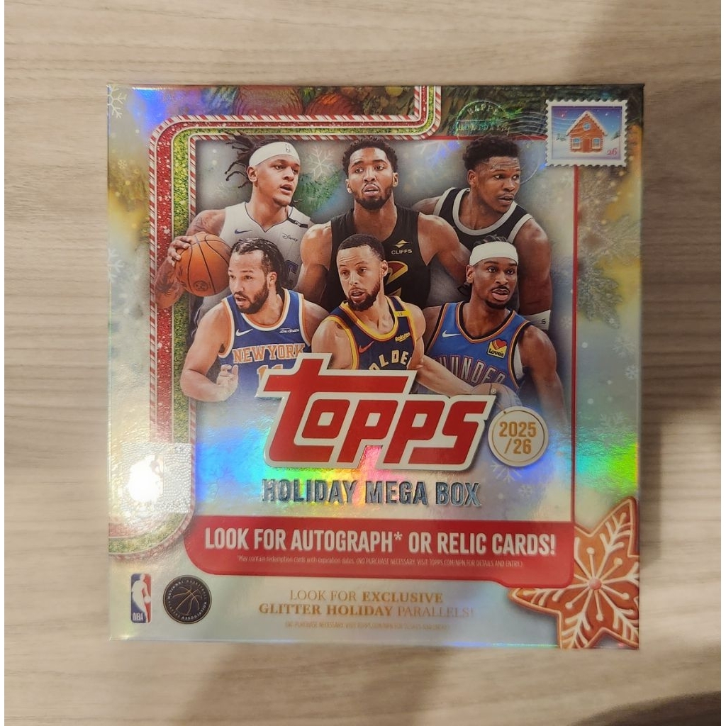 2025 Topps Holliday NBA MEGA BOX 球員卡 普卡 Curry LeBron Jokic | 蝦皮購物
