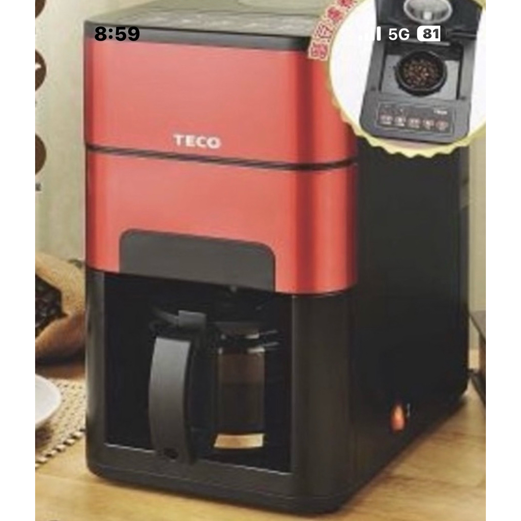 TECO 東元磨豆美式（4杯份) XYFYF041 XYFYF042 咖啡專用壺或原廠專用濾