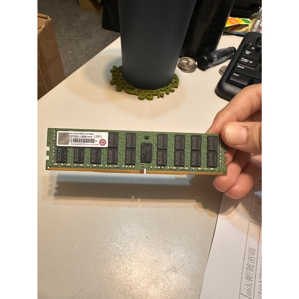 Transcend 16G 2Rx4 DDR4 2133 REG 伺服器用記憶體| 蝦皮購物
