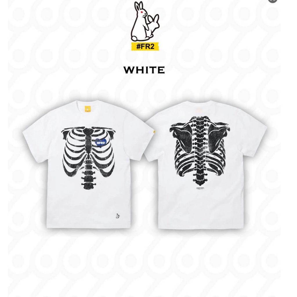 全新限量免運FR2 BONE Garment Dye T-shirt 柳撫子月桃骨頭水洗做舊