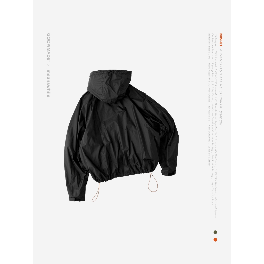 GOOPiMADE x meanswhile 2025MW-K1 Advanced Stealth-Tech PARKA