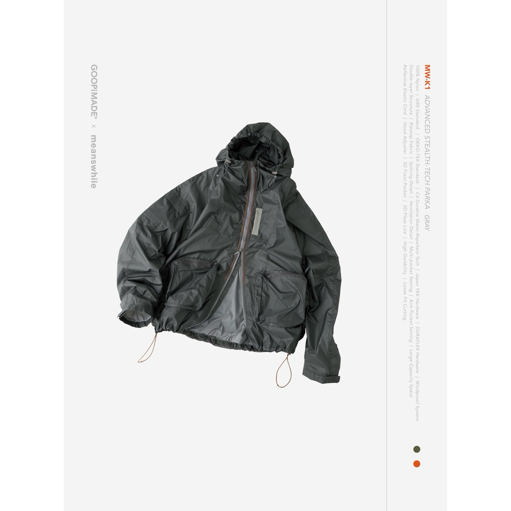 GOOPiMADE x meanswhile 2025MW-K1 Advanced Stealth-Tech PARKA