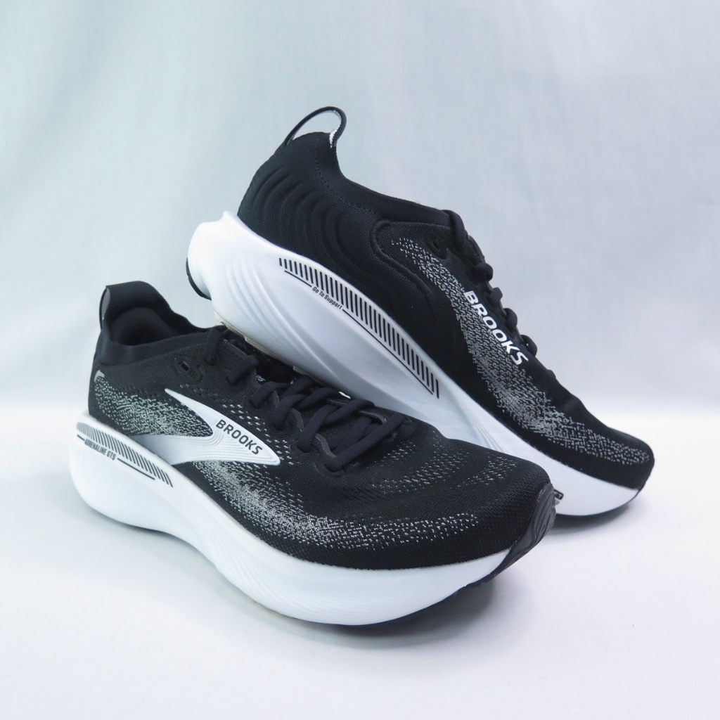 BROOKS 1104544E090 Adrenaline GTS 25 男慢跑鞋 腎上腺數GTS系列 4E寬楦 黑x白 | 蝦皮購物