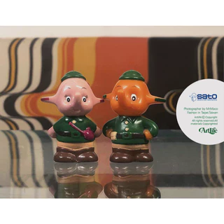 サトちゃん、サトコちゃん探検家 貯金箱 昭和レトロ 佐藤製薬 佐藤製薬
