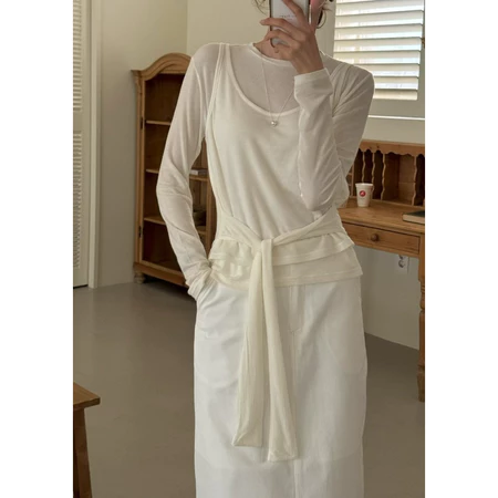 🇰🇷Oct06/ 首推!天絲綁帶長袖上衣