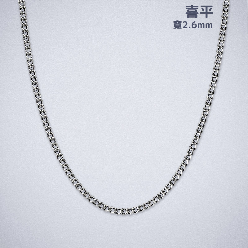 10/31出貨★KenkoJapan Phiten 聯名 喜平 寬2.6mm 純鈦項鍊 NK-TC16 | 蝦皮購物