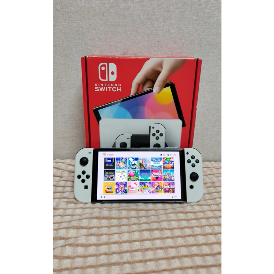 🔥 超值組！改機破解版9新NS Switch OLED 電力加強版主機｜送128G記憶