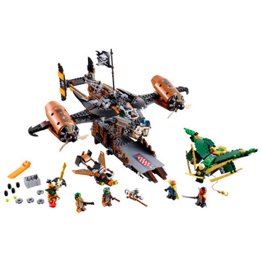 LEGO 樂高 Ninjago 旋風忍者 70605 闇黑堡壘號 無盒無書 | 蝦皮購物