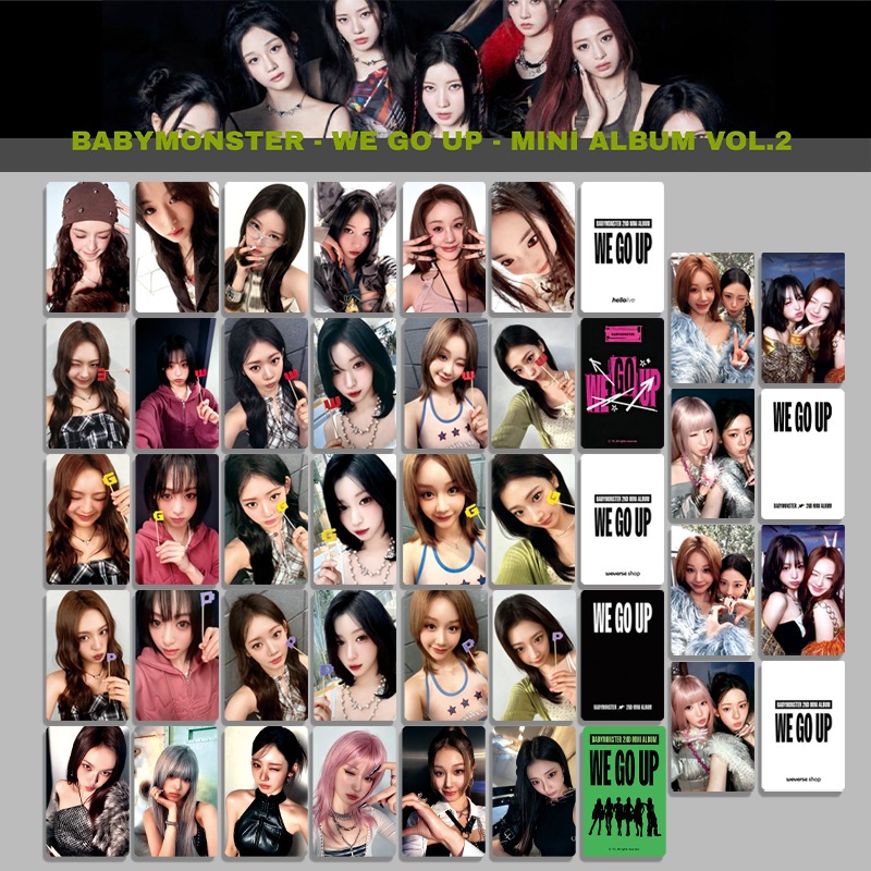 babymonster小卡」寶怪第二張迷你專輯[WE GO UP]專卡AHYEON ASA小卡bm