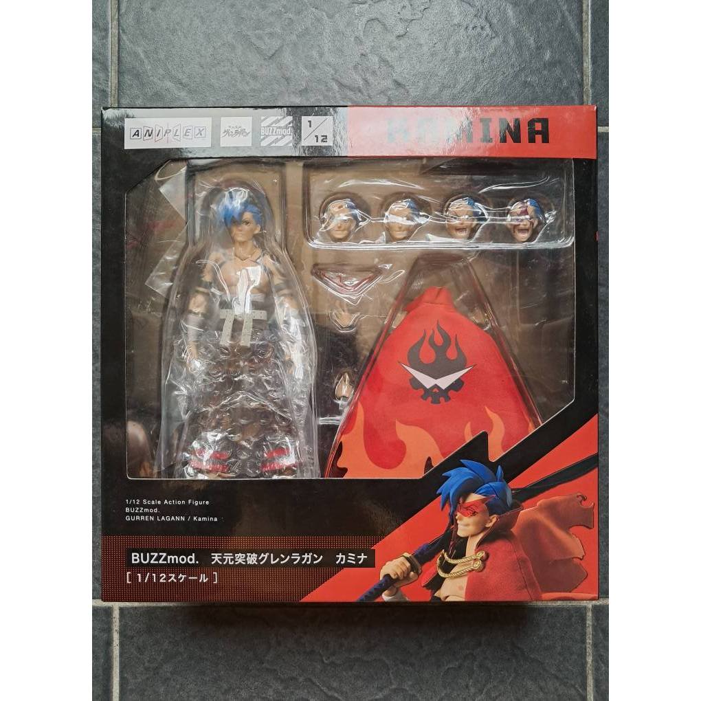 現貨 代理版 ANIPLEX BUZZmod 天元突破 紅蓮螺巖 卡米那 大哥 1/12 可動完成品 可動人偶 | 蝦皮購物