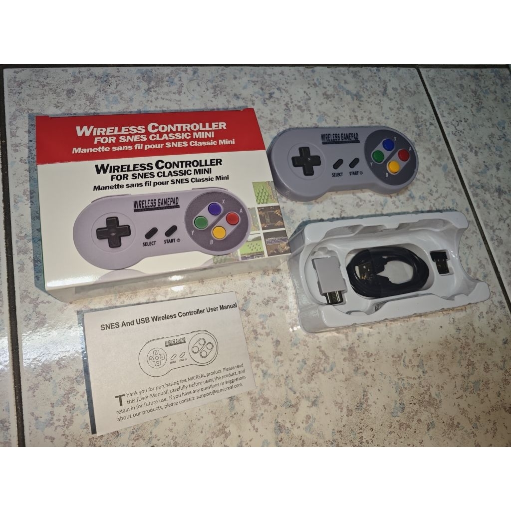 迷你 超任 控制器 手把 PC可用 SFC MINI SNES CLASSIC WIRELESS CONTROLLER | 蝦皮購物