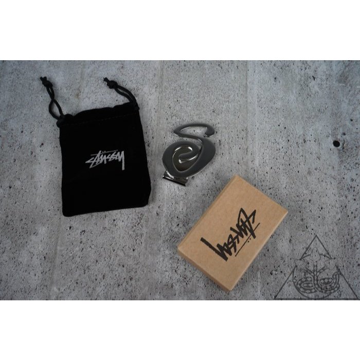 HYDRA】Stussy Swirly S Money Clip 錢夾鈔票夾帽夾【SUY122】 | 蝦皮購物