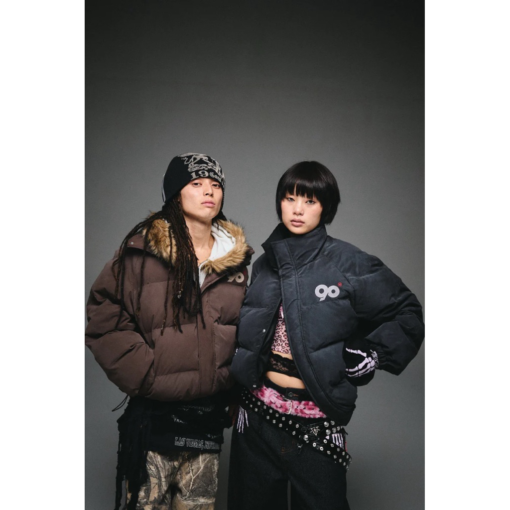 9090 90 Logo Rich Puffer Jacket | 蝦皮購物