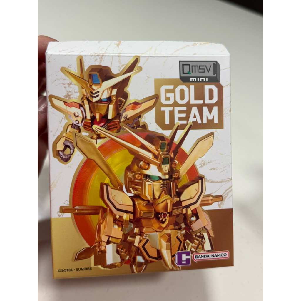 現貨】隱藏版QMSV MINI GOLD TEAM金色戰隊鋼彈萬代盲盒神威薩克初鋼曉