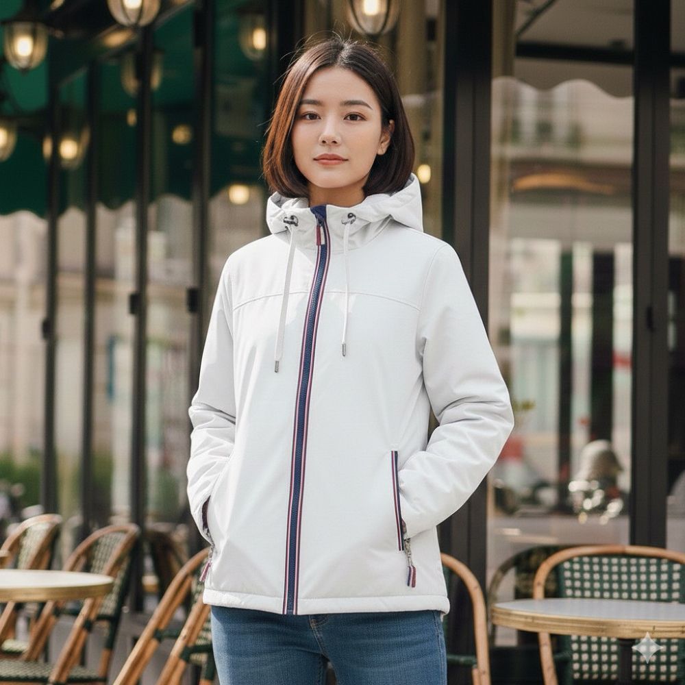 Tommy Hilfiger 女軟 殼 連帽 外套 白 Tommy Hilfiger】女軟殼連帽