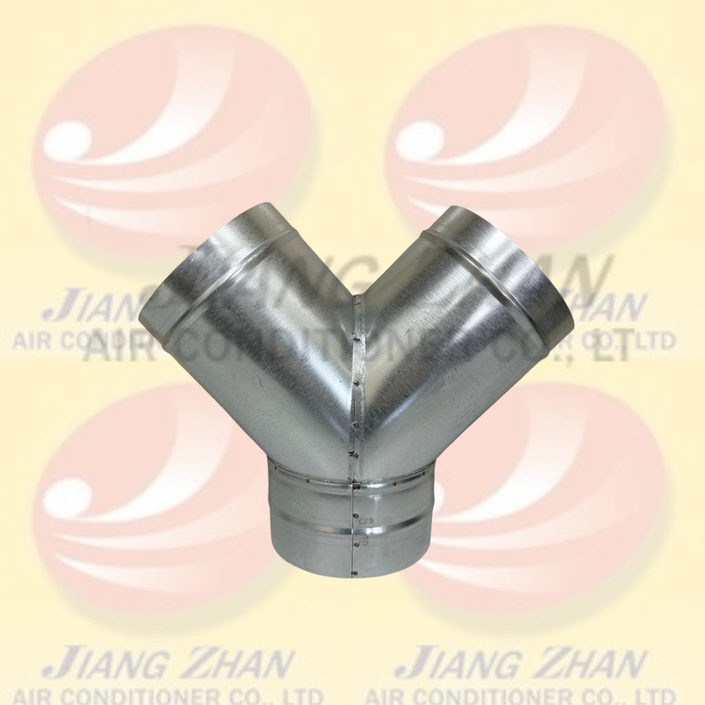 【台灣製造】含稅｜鍍鋅三通 Y三通 Y型三通管 鍍鋅三通風管 內插風管接頭 通風管接頭 全熱交換排氣 T三通 正T三通 | 蝦皮購物