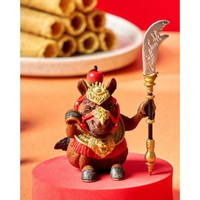 數量稀少] 請把握喜年來朝隈俊男年節禮盒新年蛇年金蛇武將雙門神公仔