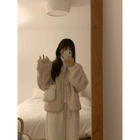 🇰🇷Jan07/ 季末⛄️泰迪熊熊毛毛外套🐻