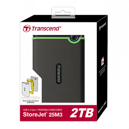 【軍規守護者】Transcend StoreJet 25M3 1TB 推薦文：資料安全的終極防線，行動硬碟的不敗經典