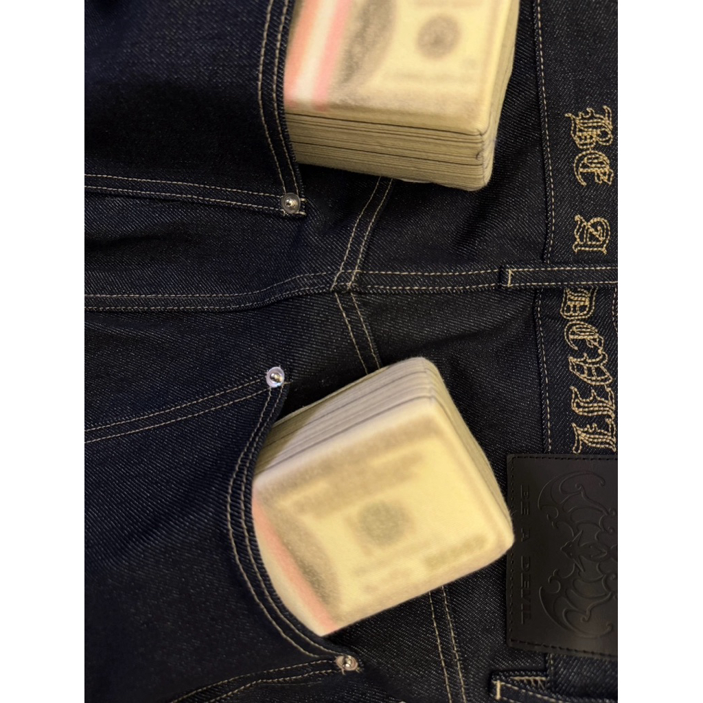 【OPIUM】Be a devil ジップラインデニム RYE CHASIN ライチェイシン｜Silver Thread Opium Lumberjack Jeans