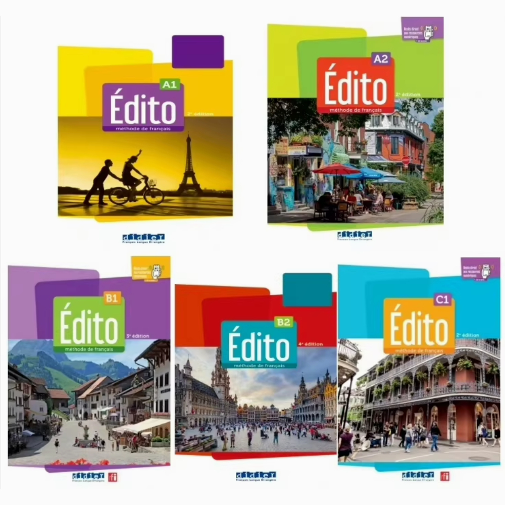 法語 Édito 新版青少兒法語教材Edito A1A2|||B1B2 C1學生書+練習+教師 送音頻 | 蝦皮購物