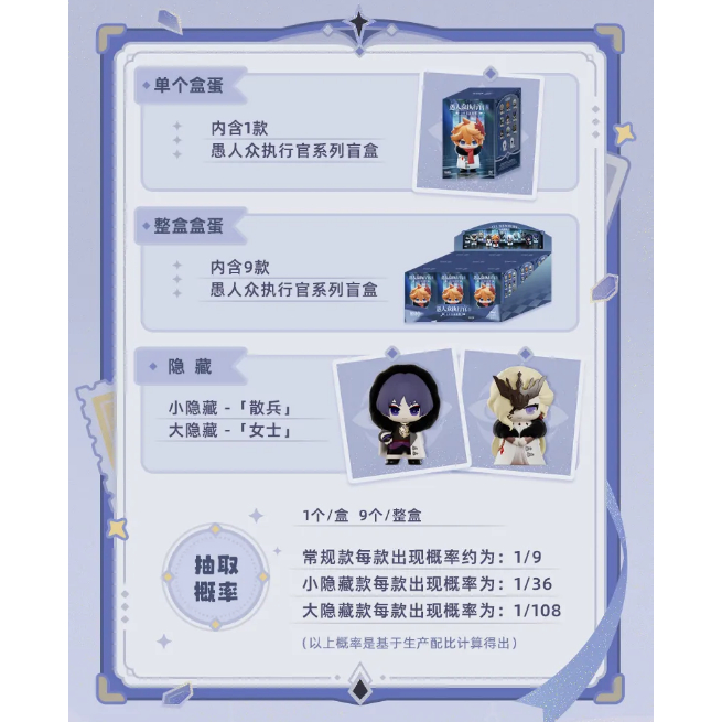 原神愚人眾執行官系列Q版盲盒盒蛋miHoYo 周邊週邊| 蝦皮購物